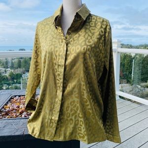 Blouse Green 100% Polyester